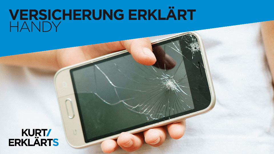 Kaputtes Smartphone mit Text: Versicherung erklärt – Handy